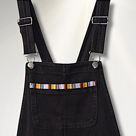 Sonoma Community Adult Unisex Short Overalls–Casual Denim Summer Outfit–Size S - Picture 3 of 11